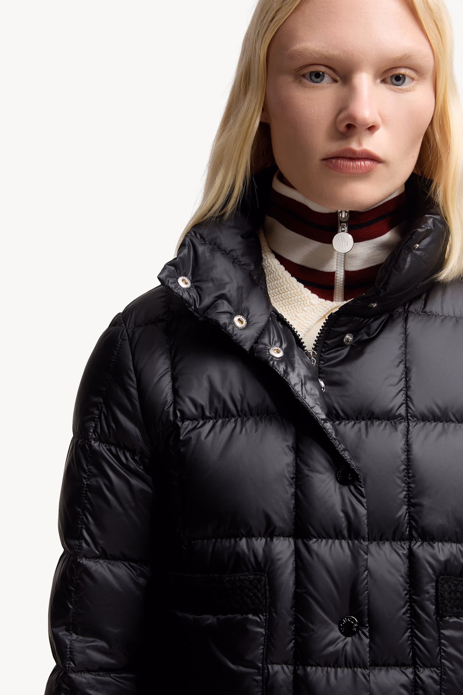 Jarcieu Braided Trim Short Down Jacket Women Black Moncler 6